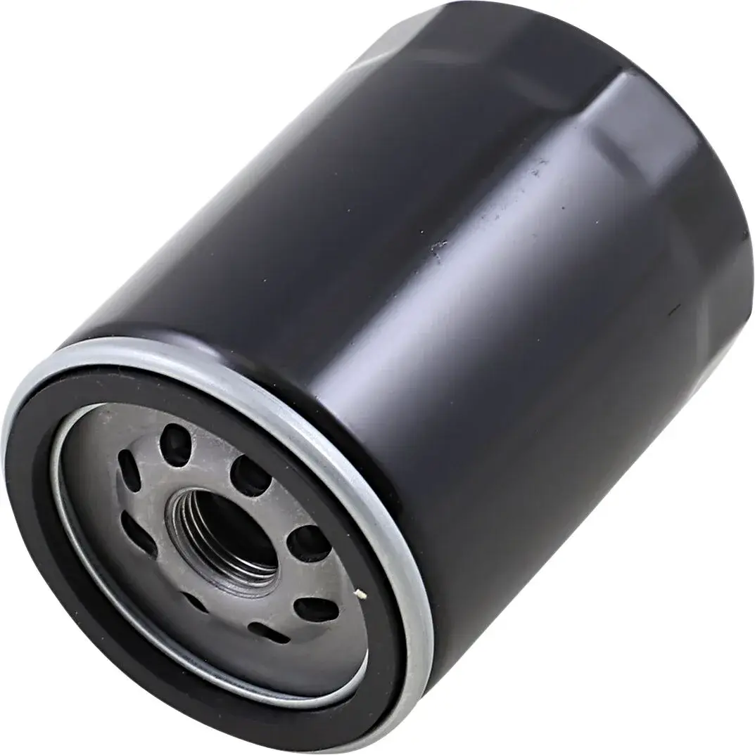 Alyvos filtras juodas su veržle M8 DRAG SPECIALTIES OIL FILTER CHROME TWIN CAM Spin-On Oil Filter 63798 99-24