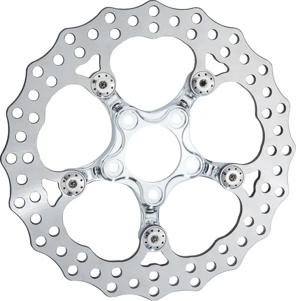 ROTOR SPIDER 11.8 FLT REAR,CHROME ARLEN NESS