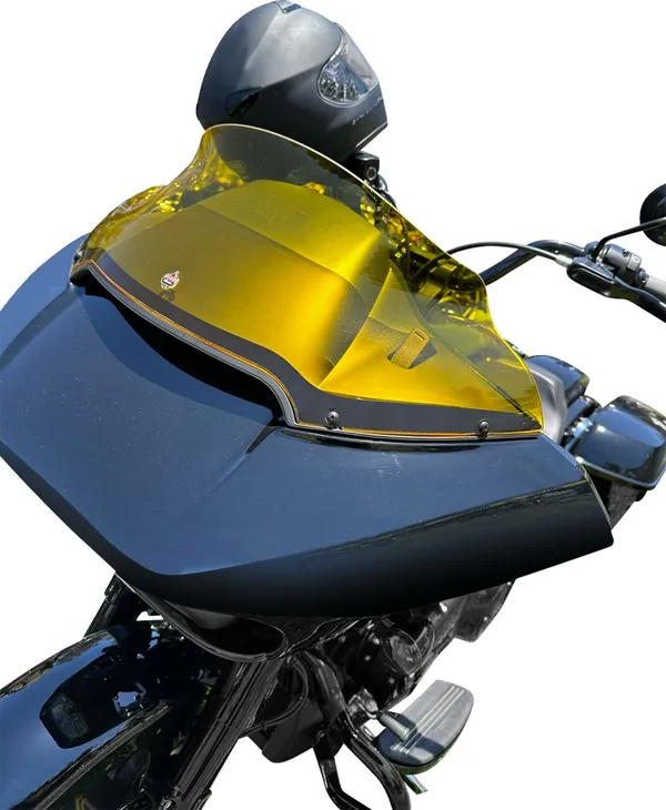 PRIEKINIS STIKLAS FLTR - 2015+ - FLARE WINDSHIELD - 9" SPORT - KOLOR - YELLOW