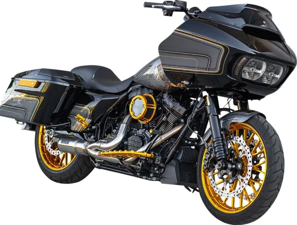 Šakės vamzdis 49 mm, auksinis, 22-7/8 colio