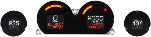 Spidometras Tachometras Four-Gauge MLX Series Kit 2014-2024