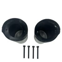 Black Upper Fork Slider Covers For Touring 2014-2023