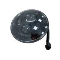 LED Headlight Black 7″ Inch For Harley Davidson