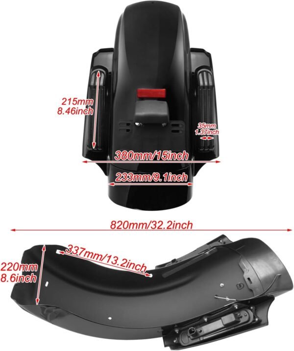 LED CVO Style Rear Fender Harley-Davidson Touring model